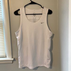 White Nike tank top